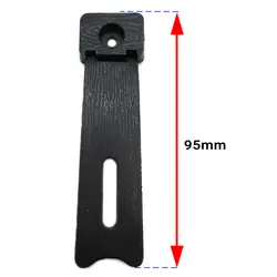 پایه قاب عکس پلاستیکی مشکی طول 95 میلی‌متر بسته 8 عددی