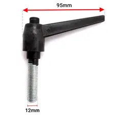 دسته اهرمی پلاستیکی پیچ دار m12 کد 00202297