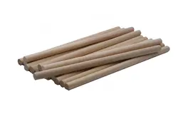 میله چوبی گرد بدون شیار صنوبر اعلا قطر 9 میلی متر طول 20 سانتی متر بسته 14 عددی