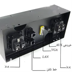 داکت برق توکار نقره ای فانتونی