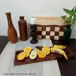 گلدان چوبی طرح تنگ ارتفاع 30 سانتی‌متر