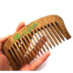 شانه چوبی طول 13 سانتی‌متر