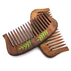 شانه چوبی طول 13 سانتی‌متر