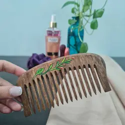 شانه چوبی طول 13 سانتی‌متر