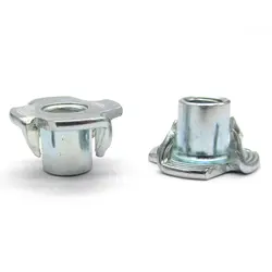 مهره خاردار فلزی قطر رزوه 6 طول 10 میلی‌متر بسته 20 عددی