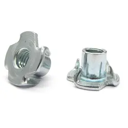 مهره خاردار فلزی قطر رزوه 6 طول 10 میلی‌متر بسته 20 عددی