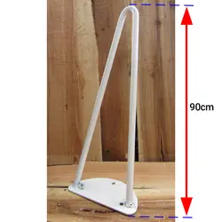 پایه سنجاقی فلزی میز سفید ارتفاع 90 سانتی‌متر
