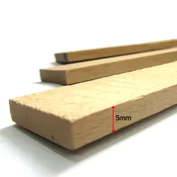پروفیل چوبی راش اعلا 5 در 30 میلی‌متر طول 80 سانتی‌متر بسته 2 عددی