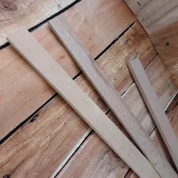 پروفیل چوبی راش اعلا 5 در 30 میلی‌متر طول 80 سانتی‌متر بسته 2 عددی