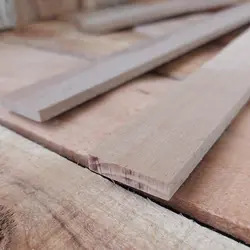 پروفیل چوبی راش اعلا 5 در 30 میلی‌متر طول 80 سانتی‌متر بسته 2 عددی