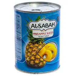 الصباح - کمپوت آناناس حلقه 556 گرم  (کارتن 24 عدد)