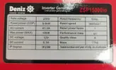 موتوربرق اپن فریم اینورتر 10 کیلووات دنیز مدل zsp15000io