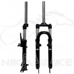 دوشاخ کمکدار دوچرخه سایز 26 مدل قفل شو سر آلومینیومی A (اورسایز)