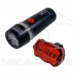 چراغ جلو و عقب دوچرخه مدل FY-812