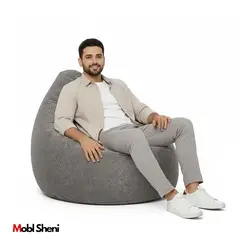 مبل شنی مخمل یک نفره بزرگسال