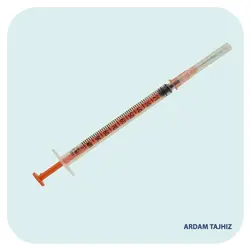 سرنگ انسولین 1 میلی لیتر پیستون بلند سوپا