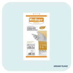 دستکش جراحی استریل مدیسپو مدل بدون پودر سایز 7