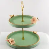 شیرینی خوری طرح گل و پرنده مدل gz99165