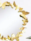 آینه دیواری برنجی دستساز گالری عزیزی طرح پروانه ها