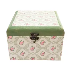 جعبه جواهرات دستساز گالری عزیزی طرح گل مدل 15908