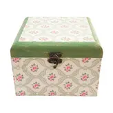 جعبه جواهرات دستساز گالری عزیزی طرح گل مدل 15908