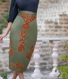 دامن زنانه سوزن دوزی دستدوز روچ مدل سنتی