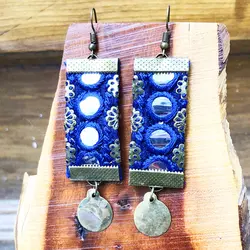 گوشواره زنانه طرح آینه دوزی مدل 15049