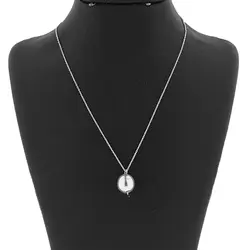 گردنبند نقره زنانه گالری عزیزی طرح کره مدل gz14609