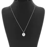 گردنبند نقره زنانه گالری عزیزی طرح کره مدل gz14609