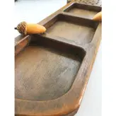 ظرف مزه خوری دستساز گالری عزیزی طرح بلوط مدل 15840