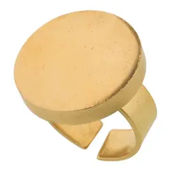 انگشتر برنجی گالری عزیزی طرح دایره مدل 14917