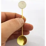 قاشق برنجی چایخوری گالری عزیزی مدل سکه پهلوی
