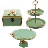 سرویس پذیرایی گالری عزیزی طرح گل و پرنده