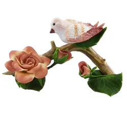 مجسمه طرح پرنده و شاخه گل مدل GZ98542