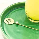 قاشق شربت خوری طرح گل مدل 15719