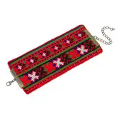 دستبند زنانه سوزن دوزی بلوچ طرح گلیم مدل 14987