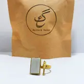 انگشتر زنانه برنجی گالری عزیزی طرح پرنده مدل gz14127