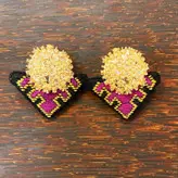 گوشواره زنانه طرح سوزون دوزی مدل gz15006