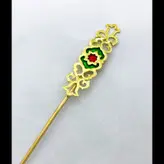 قاشق شربت خوری دستساز برنجی عزیزی طرح اسلیمی