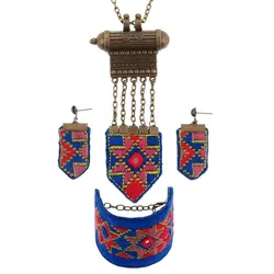 نیم ست زنانه دستدوز روچ طرح سوزن دوزی مدل 15560