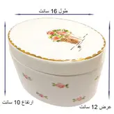 شکلات خوری دستساز گالری عزیزی طرح گل مدل 15791