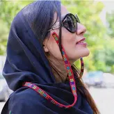 بند عینک دستدوز روچ طرح سوزن دوزی مدل 14993