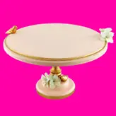 کیک خوری دستساز فرزیا طرح گل و پرنده مدل GZ99282