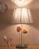 آباژور رومیزی دستساز برنجی گالری عزیزی مدل رز جاودان