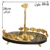 شیرینی خوری دستساز برنج و سنگ گالری عزیزی مدل برگ نیلوفری