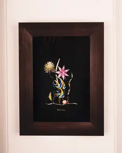 تابلو دیواری دستساز گالری عزیزی مدل آکواریوم