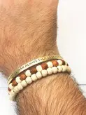 دستبند مردانه گالری عزیزی مدل مرد قوی