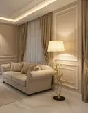 آباژور دستساز ایستاده گالری عزیزی مدل گل و پروانه