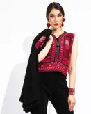 تاپ زنانه مجلسی سوزن دوزی روچ مدل بلوچی