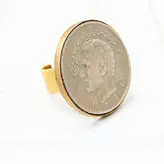 انگشتر دستساز گالری عزیزی مدل سکه پهلوی